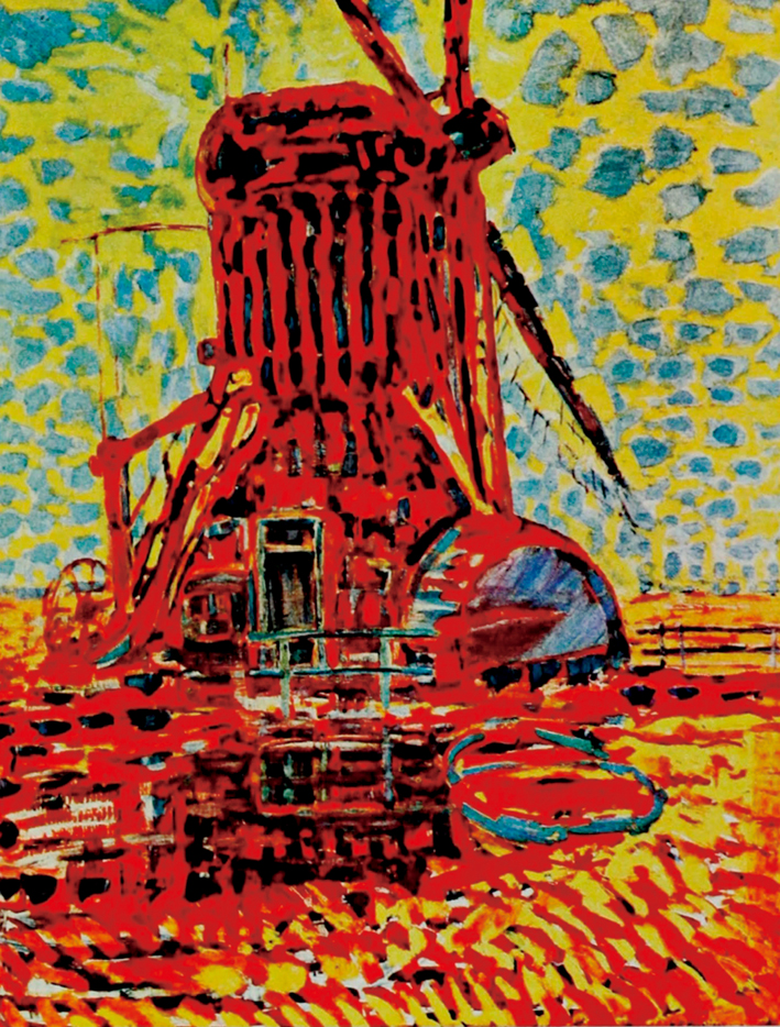  皮特·蒙德里安 Piet Mondrian ——太阳下的风车